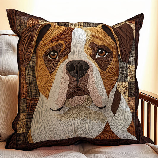 Pitbull Potrait WX1302349CL Quilt Pillow Case