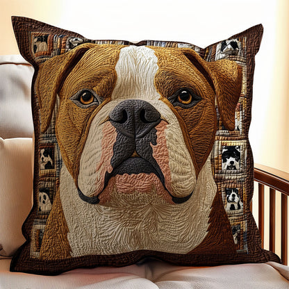 Pitbull Potrait WX1302350CL Quilt Pillow Case