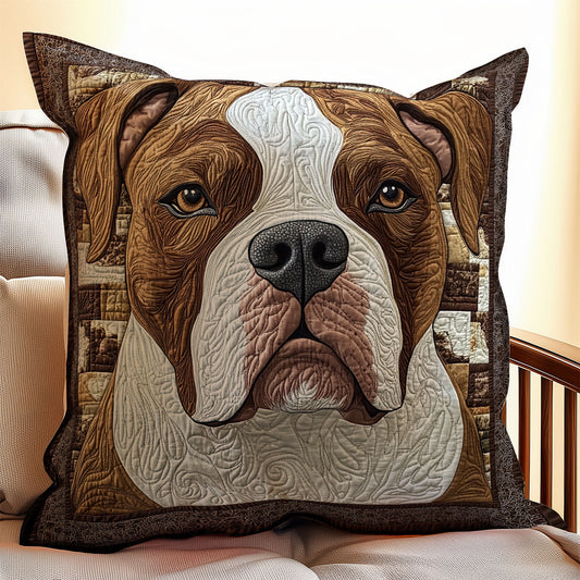 Pitbull Potrait WX1302351CL Quilt Pillow Case