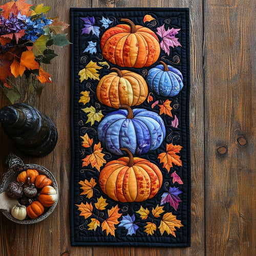 Pumpkin WX2102151CL Quilted Table Runner