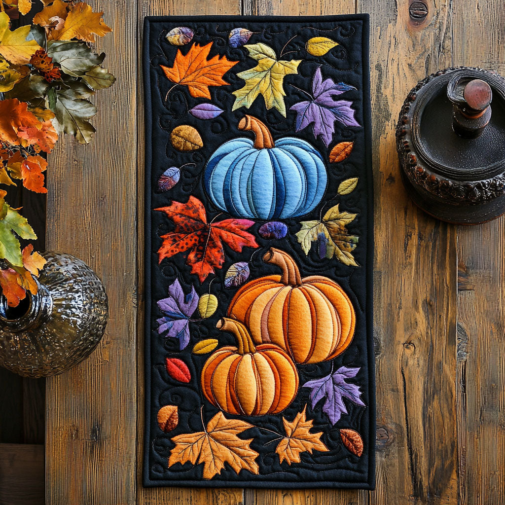 Pumpkin WX2102153CL Quilted Table Runner