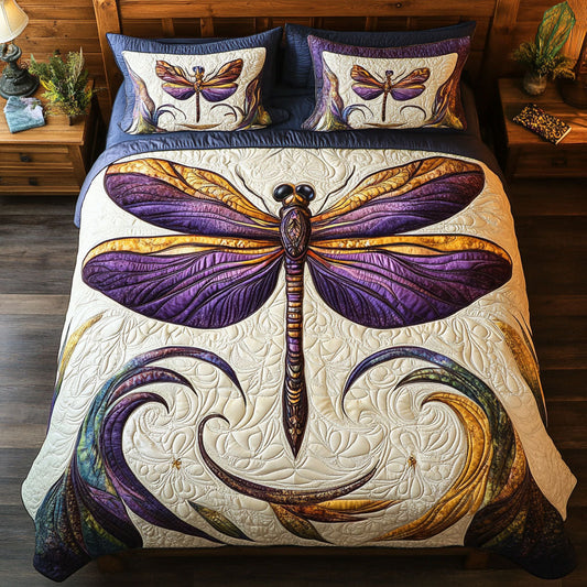 Purple Dragonfly WJ2602029CL Duvet Cover Set