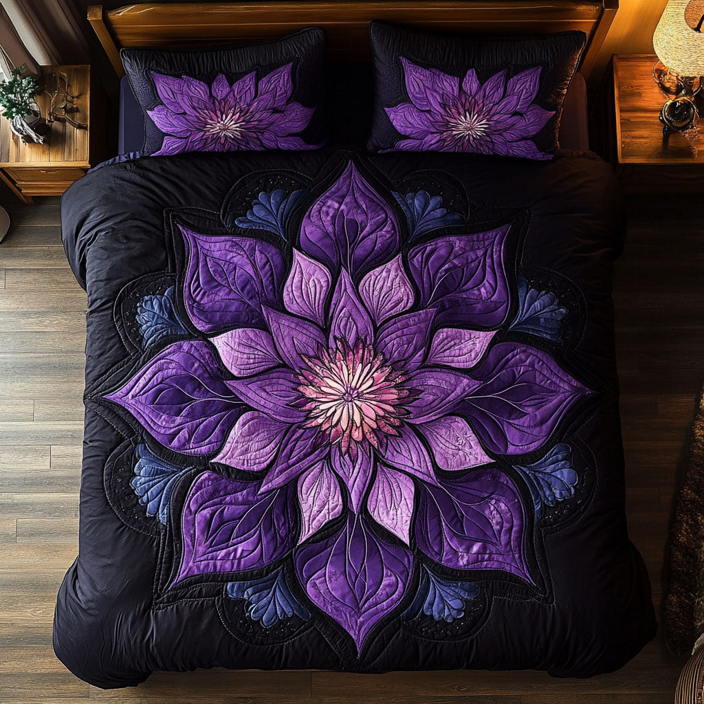 Purple Blossom WX2102117CL Duvet Cover Set