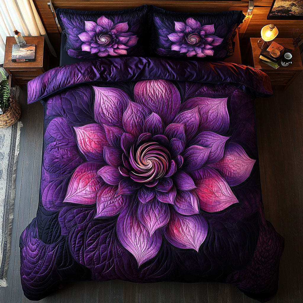 Purple Blossom WX2102119CL Duvet Cover Set