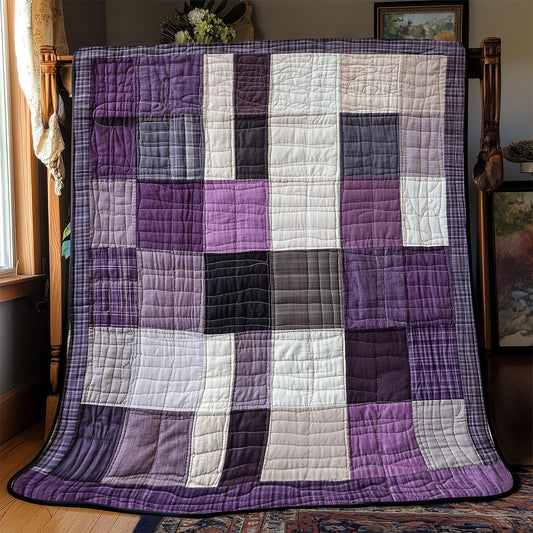 Purple Patchwork WX0702078CL Quilt