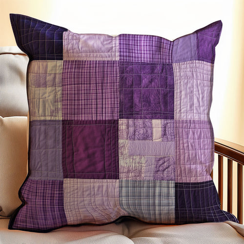 Purple Patchwork WX0702126CL Quilt Pillow Case