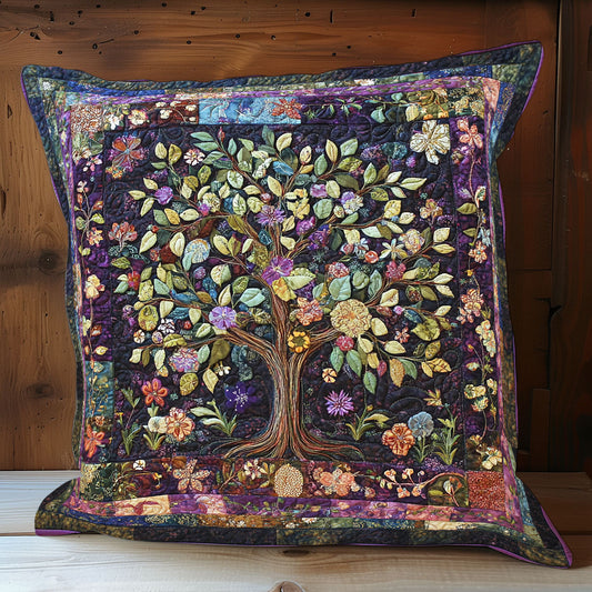 Purple Tree Of Life WX0702171CL Quilt Pillow Case