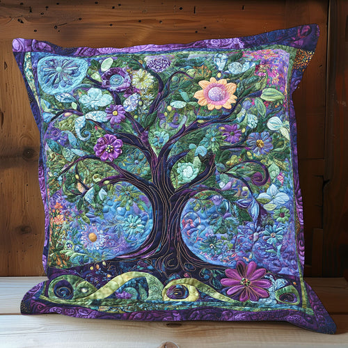 Purple Tree Of Life WX0702172CL Quilt Pillow Case