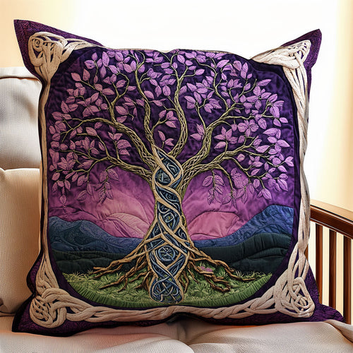 Purple Tree Of Life WX1902090CL Quilt Pillow Case