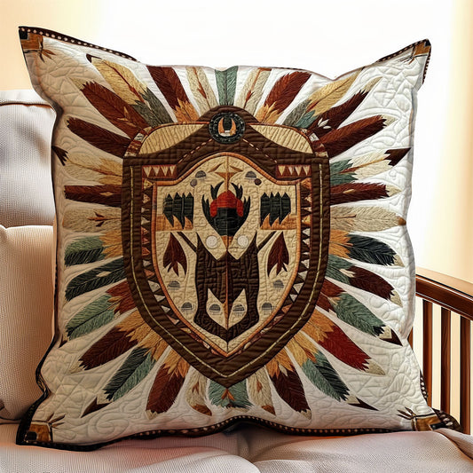 Shield Native American WX0602175CL Quilt Pillow Case