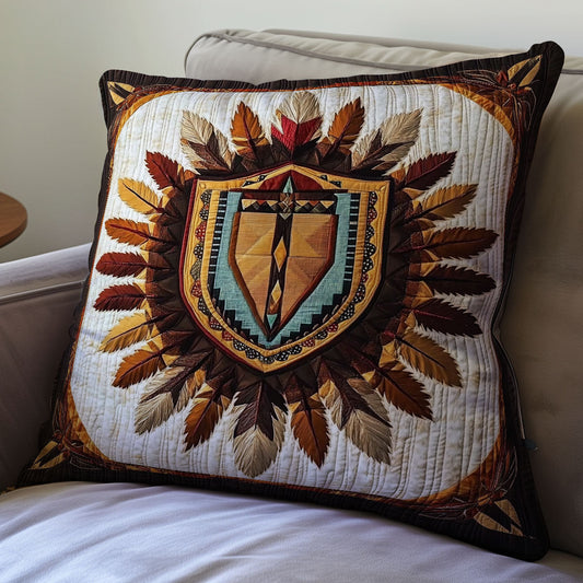 Shield Native American WX0602178CL Quilt Pillow Case