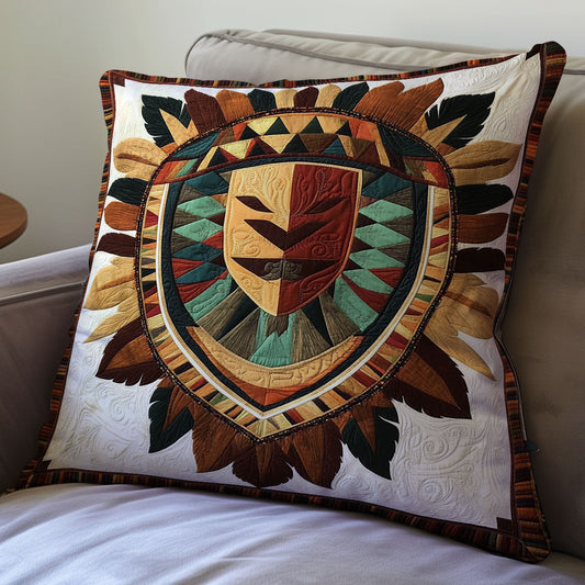 Shield Native American WX0602180CL Quilt Pillow Case