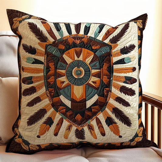 Shield Native American WX0602184CL Quilt Pillow Case