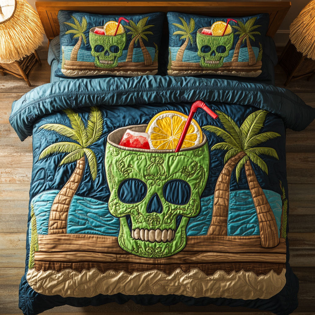 Skull Island Retreat WJ2402027CL Duvet Cover Set