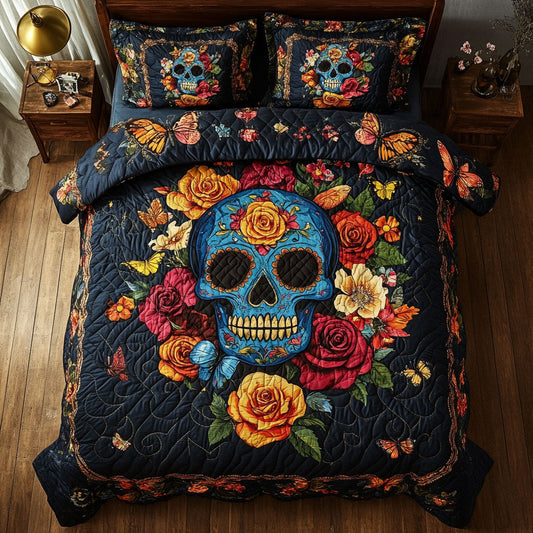 Skull Flower WX1302495CL Duvet Cover Set