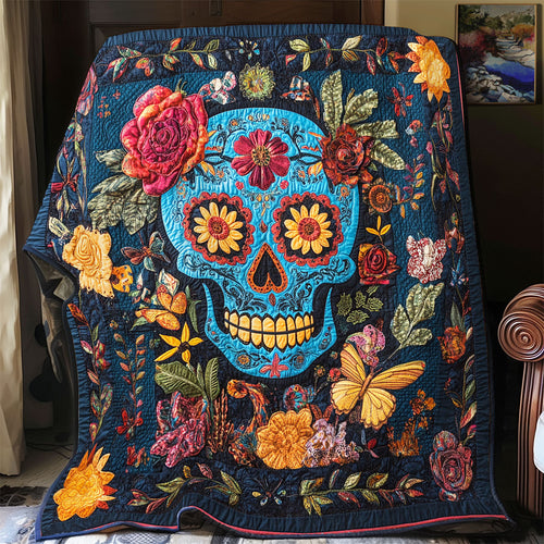 Skull Day Of The Dead WX1302165CL Quilt