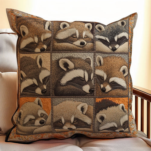 Sleeping Raccoon WX1902097CL Quilt Pillow Case