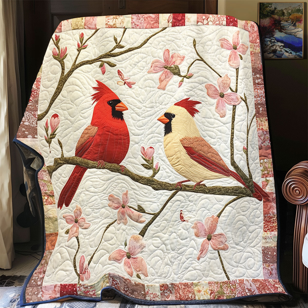 Spring Cardinal WX1802063CL Quilt