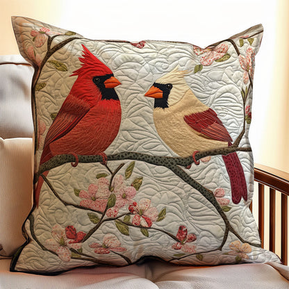 Spring Cardinal WX1902113CL Quilt Pillow Case