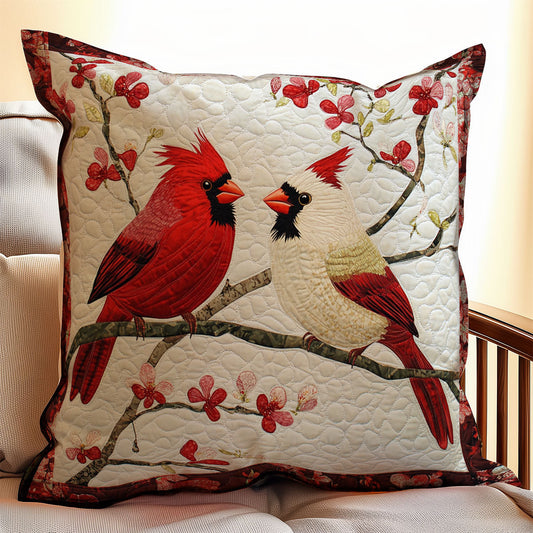 Spring Cardinal WX1902118CL Quilt Pillow Case