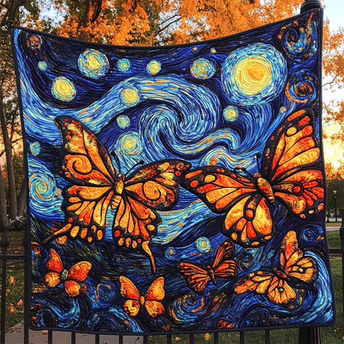 Starry Night Butterfly WJ0503013CL Quilt