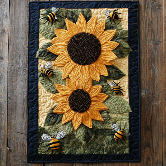 Sunflower Bee WX2402163CL Quilted Table Runner