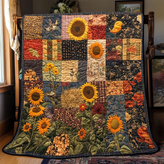 Sunflower Patchwork WX1802068CL Quilt