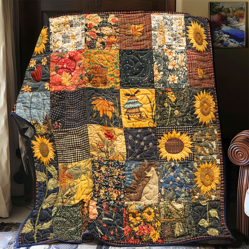 Sunflower Patchwork WX1802069CL Quilt