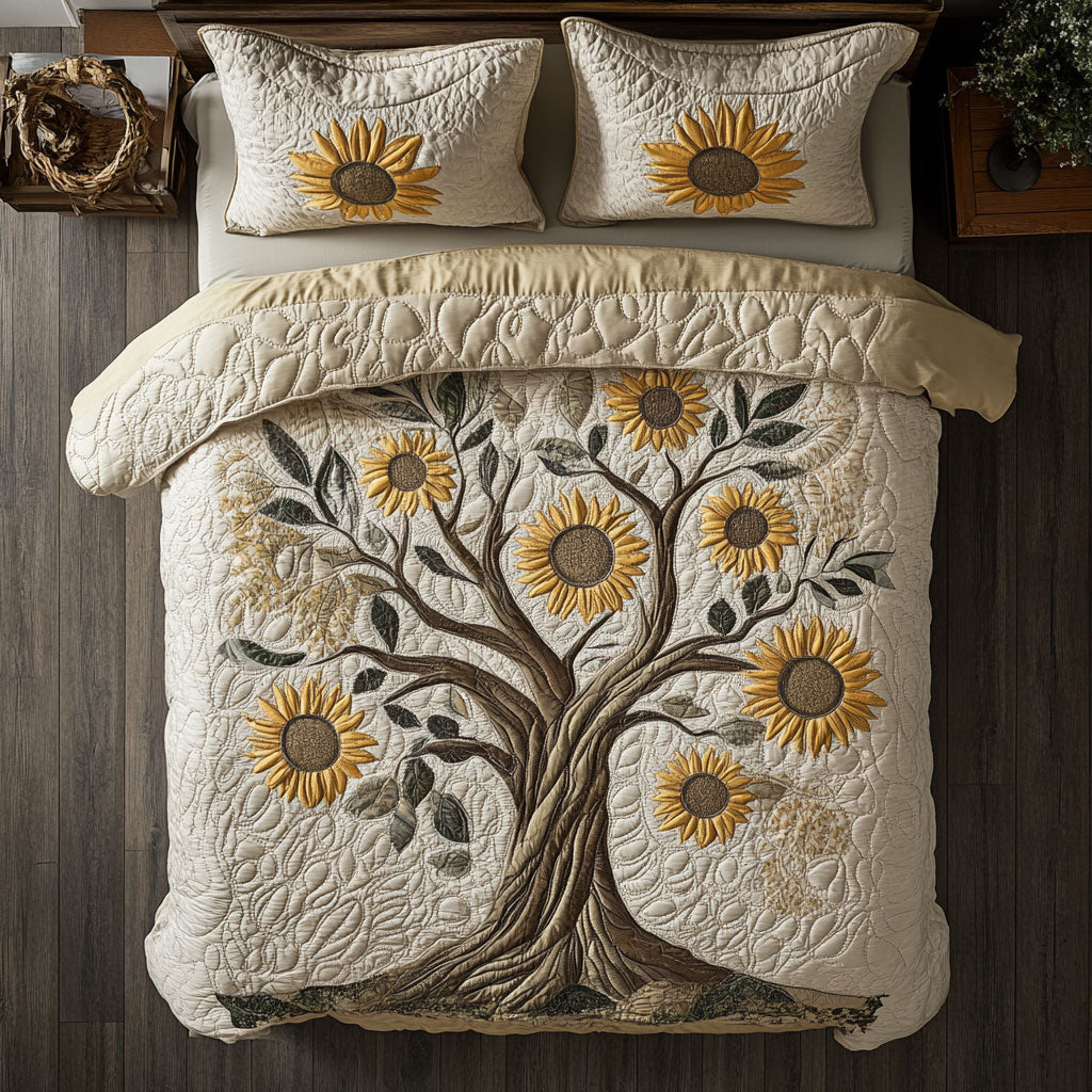 Sunflower Tree WX2102121CL Duvet Cover Set