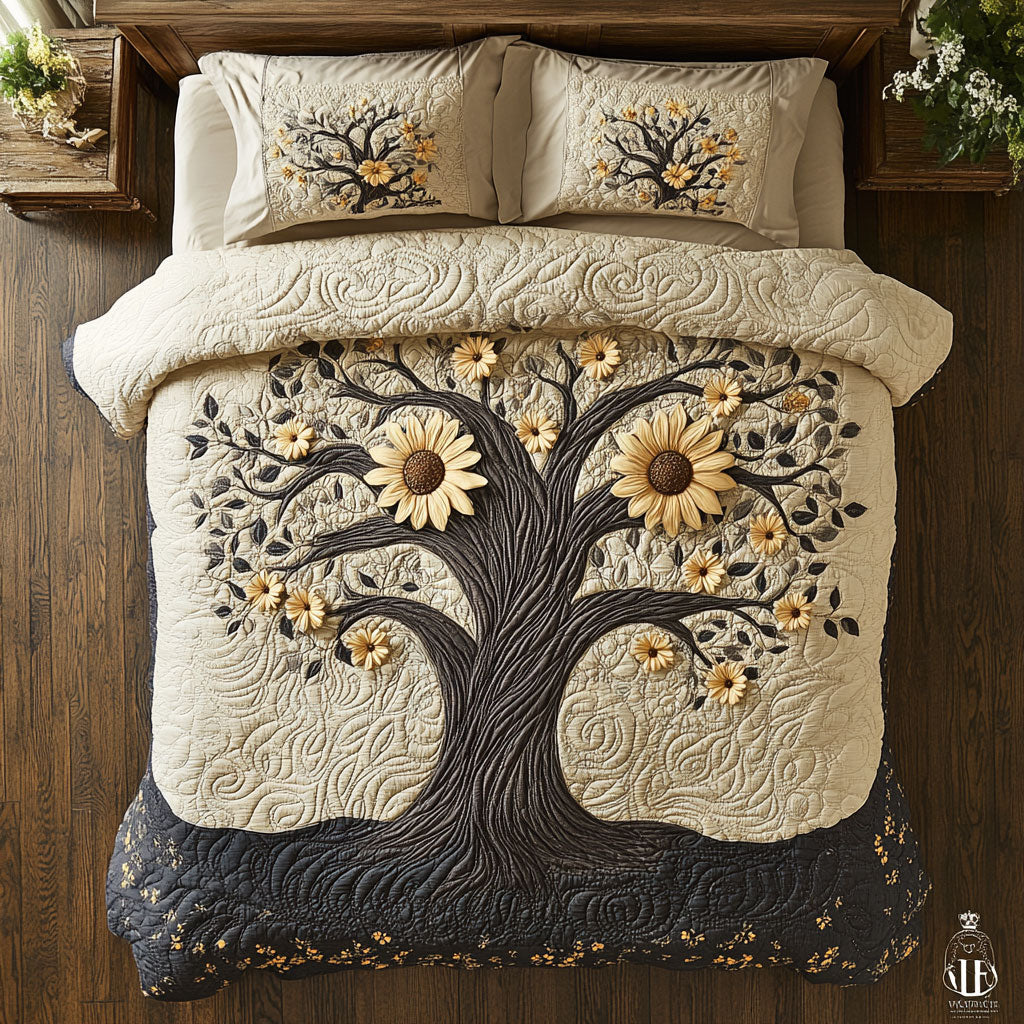 Sunflower Tree WX2102123CL Duvet Cover Set