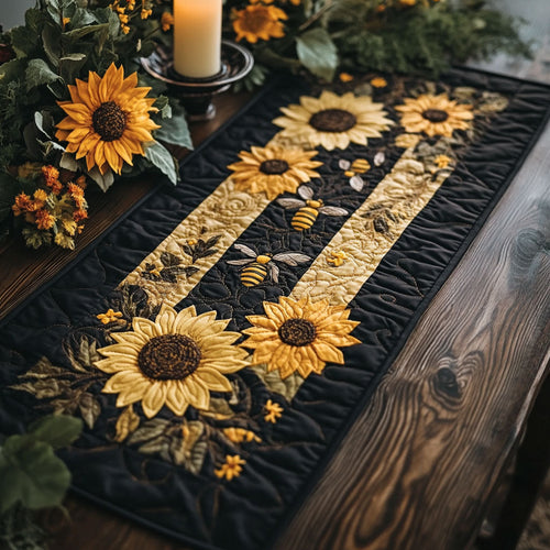 Sunflower WX2102163CL Quilted Table Runner