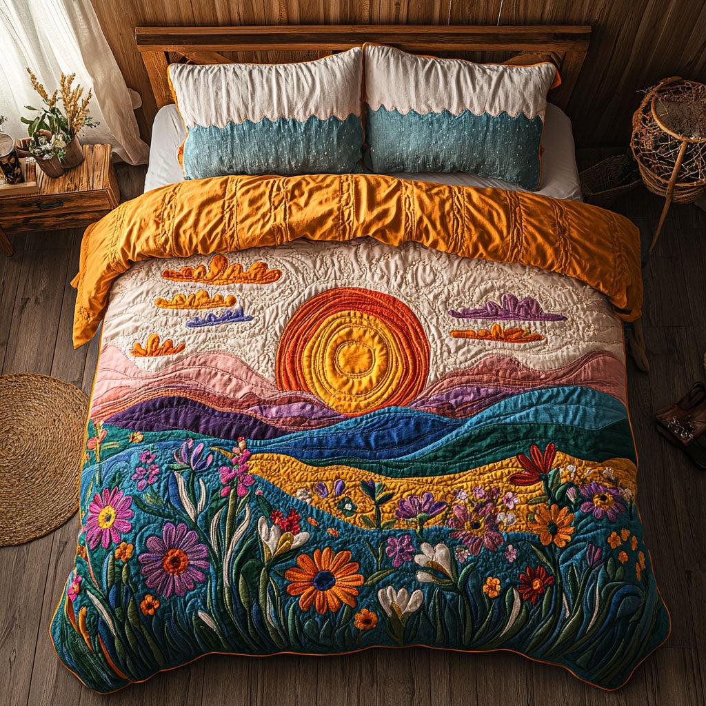 Sunrise And Wildflower WJ0503028CL Duvet Cover Set