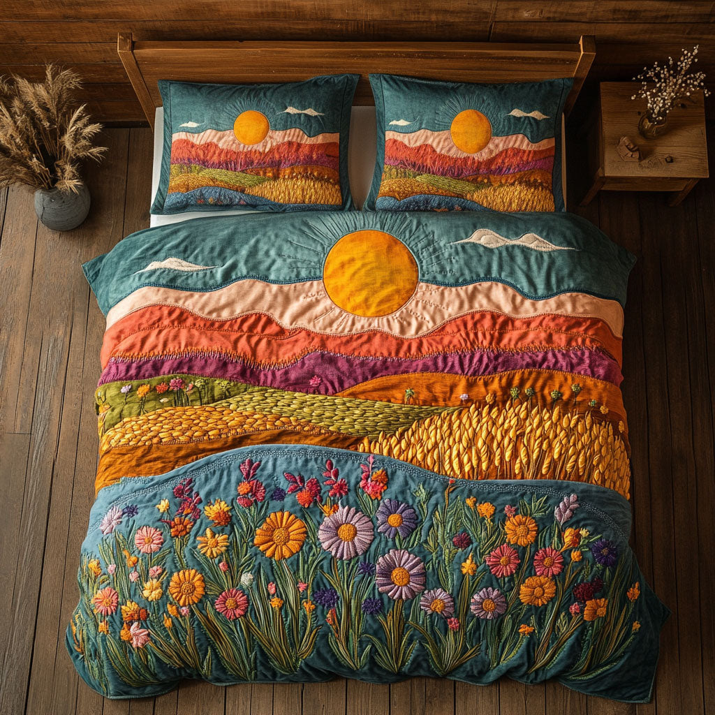 Sunrise And Wildflower WJ2002030CL Duvet Cover Set