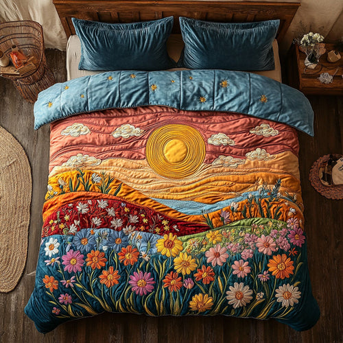 Sunrise And Wildflower WJ2802075CL Duvet Cover Set