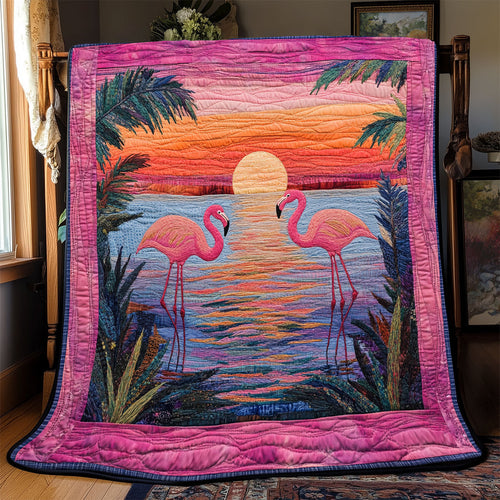 Sunset Flamingo WX1802073CL Quilt