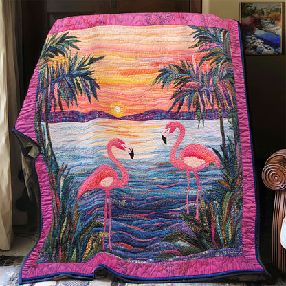 Sunset Flamingo WX1802075CL Quilt