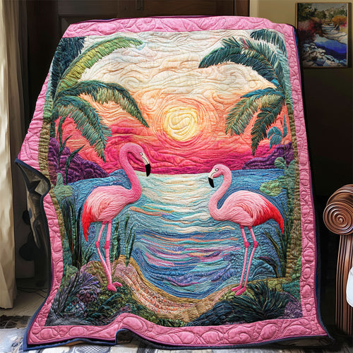 Sunset Flamingo WX1802079CL Quilt