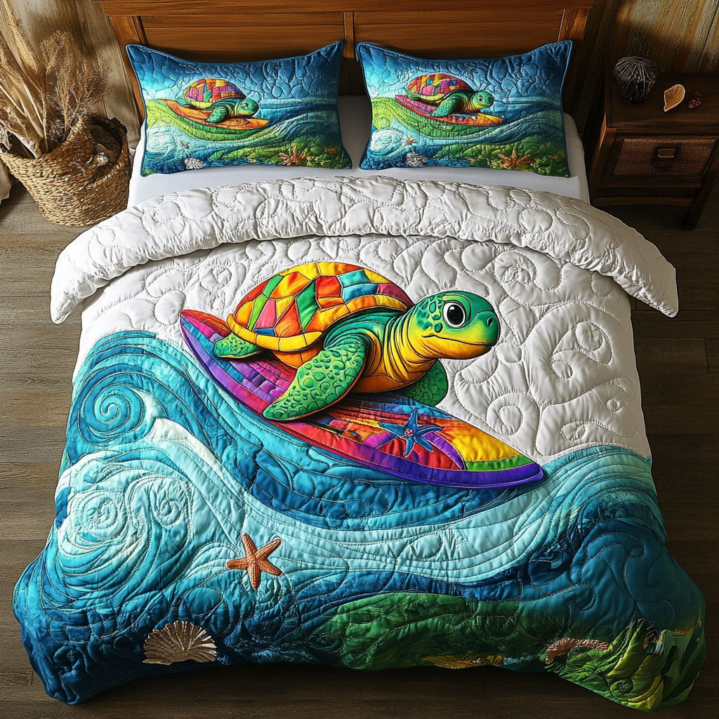 Surfing Turtle WJ2402030CL Duvet Cover Set