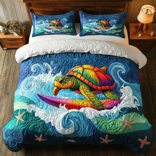 Surfing Turtle WJ2602030CL Duvet Cover Set