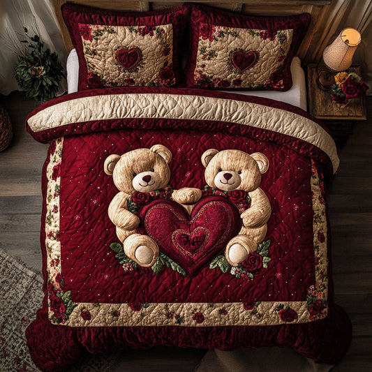 Teddy Bear Valentine WX0702186CL Duvet Cover Set