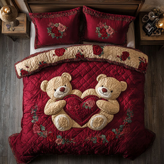 Teddy Bear Valentine WX0702187CL Duvet Cover Set