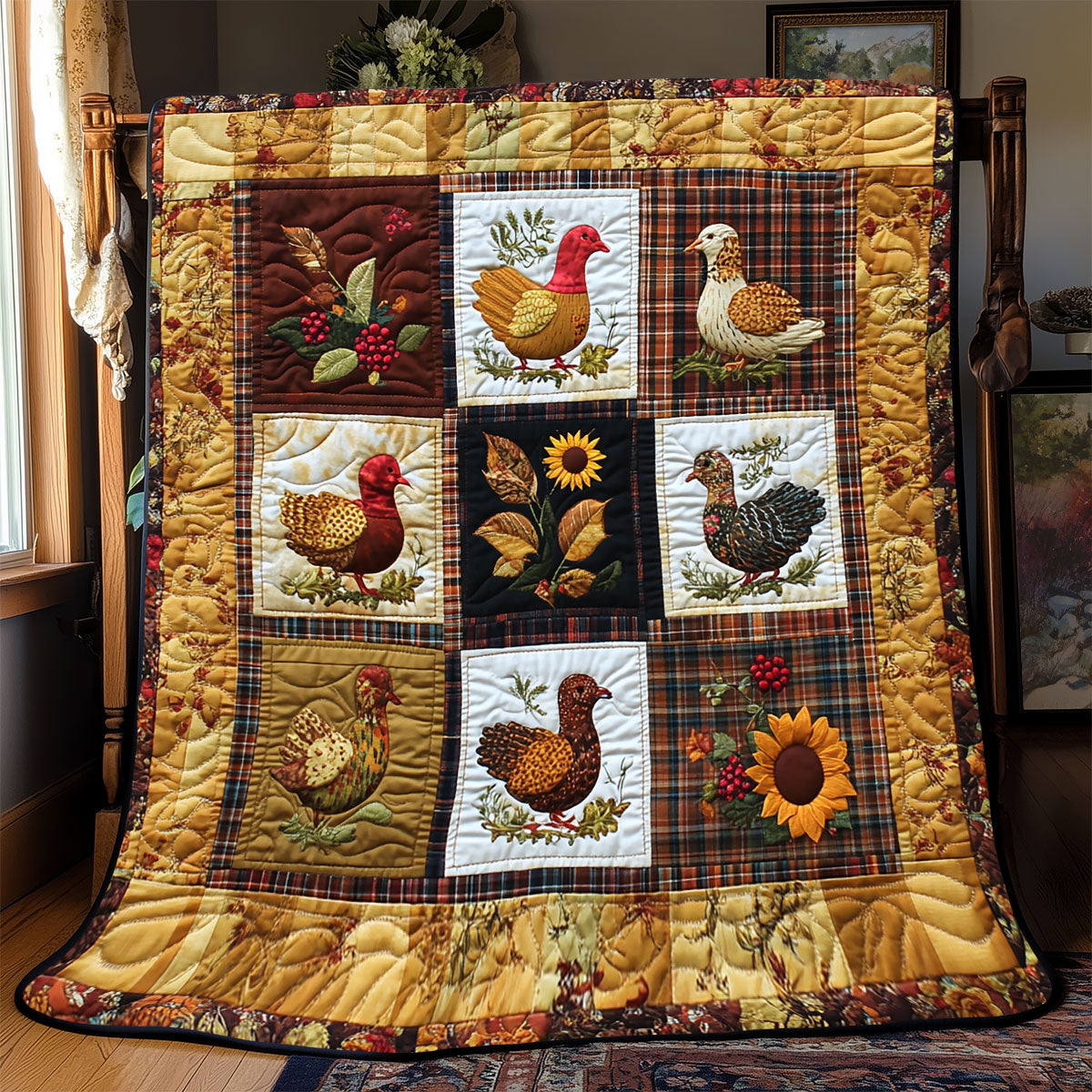 Thanksgiving Turkey WX1802081CL Quilt