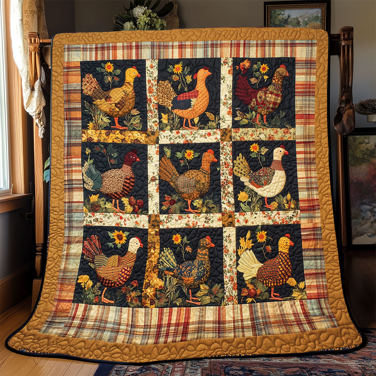 Thanksgiving Turkey WX1802083CL Quilt