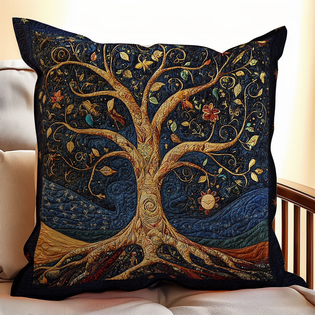 Tree Of Life WX1302377CL Quilt Pillow Case