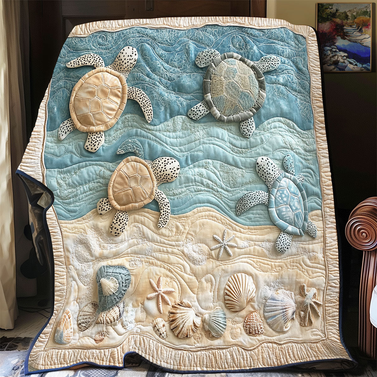 Turtle Sea WX1802084CL Quilt