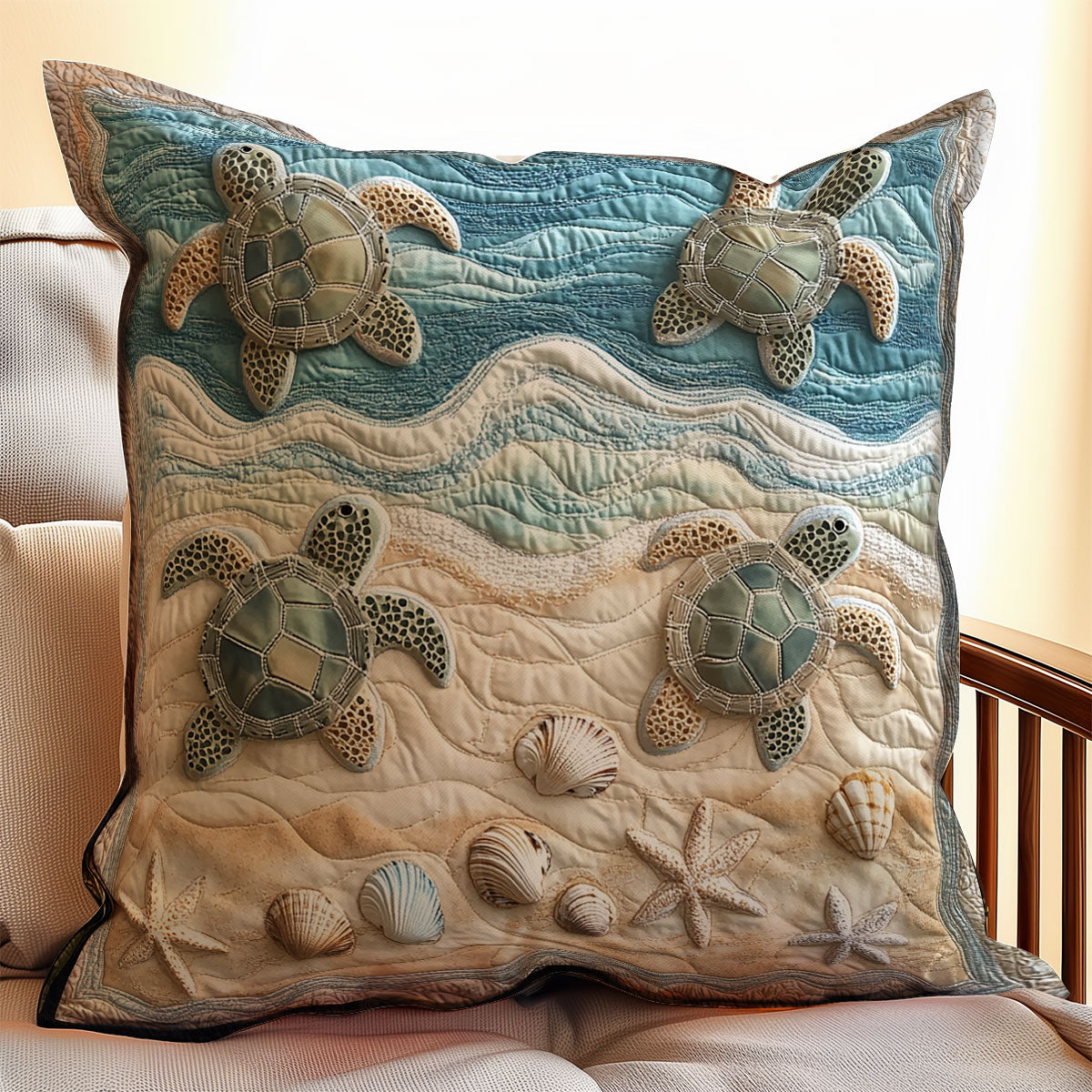 Turtle Sea WX1902136CL Quilt Pillow Case