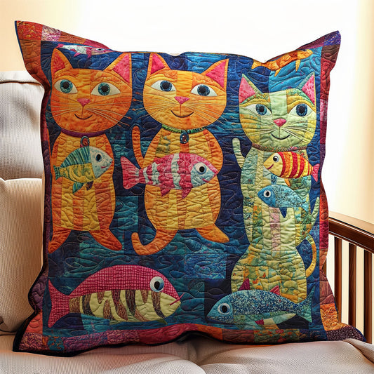 Vibrant Cute Cat WX1302391CL Quilt Pillow Case