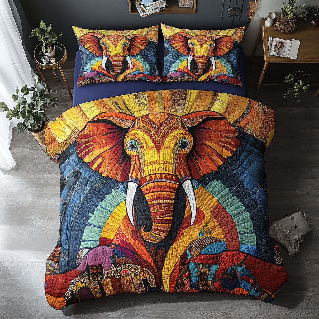 Vibrant Elephant WX1002060CL Duvet Cover Set