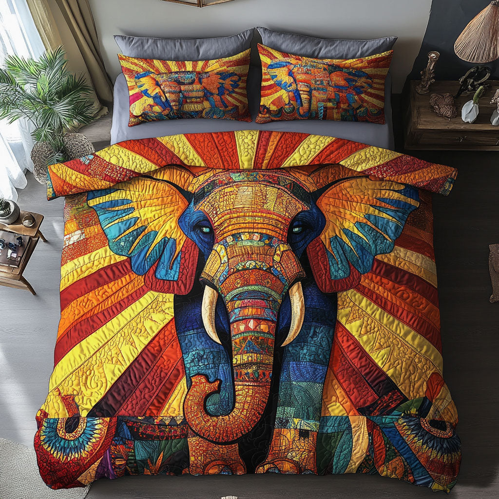 Vibrant Elephant WX1002063CL Duvet Cover Set