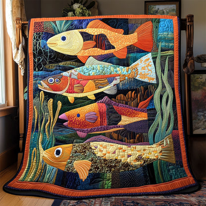 Vibrant Fish WX1802097CL Quilt